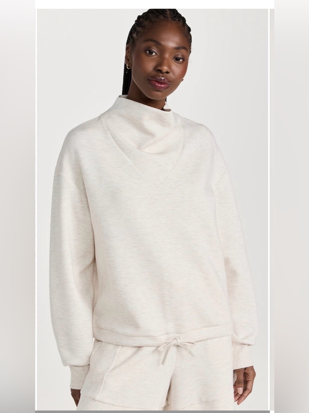 Varley Betsy Sweatshirt size XS Ivory Marble